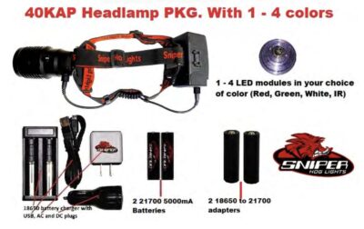 40KAP Headlamp Package (WHITE LED)